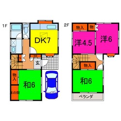 東松山市野田戸建の物件間取画像